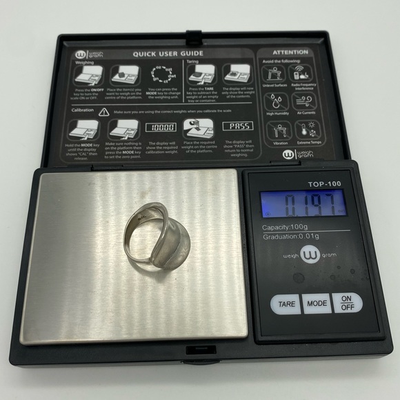 ☘️5 for $40☘️ Saddle Shaped Wide Concave Sterling Silver 925 Ring Size 7-7.25 - Picture 7 of 12